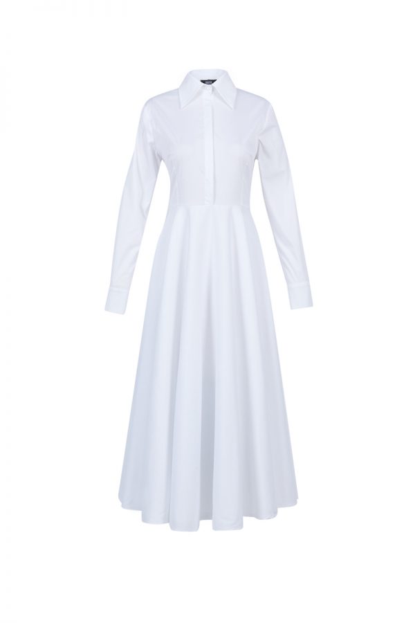 Beyaz Butik - Poplin Gömlek Elbise